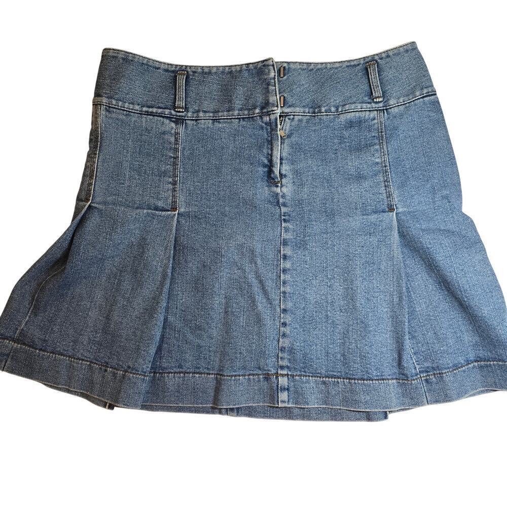 Ann Taylor Loft Pleated Denim skirt
